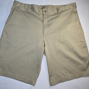 Nike Golf Tour Performance Mens 40 Tan Khaki Shorts Dri-FIT Preppy Dadcore EUC
